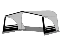 Te Velde Luifel Regenboog 240 Cm Antraciet -Kampeeruitrusting 1 3 tevelde luifel regenboog rechts antraciet 3