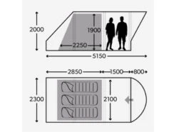 Dometic Opblaasbare Familie Tent Ftc Boracay 301 -Kampeeruitrusting 10 2 dometic opblaasbare familie tent ftc boracay 301 9120001468