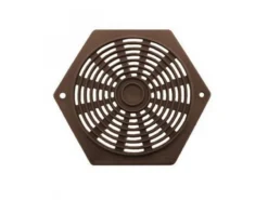 Fjord Outdoor Rozet Opbouw Bruin 75mm Zeskant à 2 St.