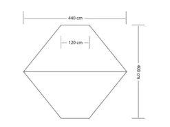 Eurotrail Tarp 5 Wing Katoen-polyester -Kampeeruitrusting 46 2 eurotrail tarp 5 wing katoen polyester ette0640 2704