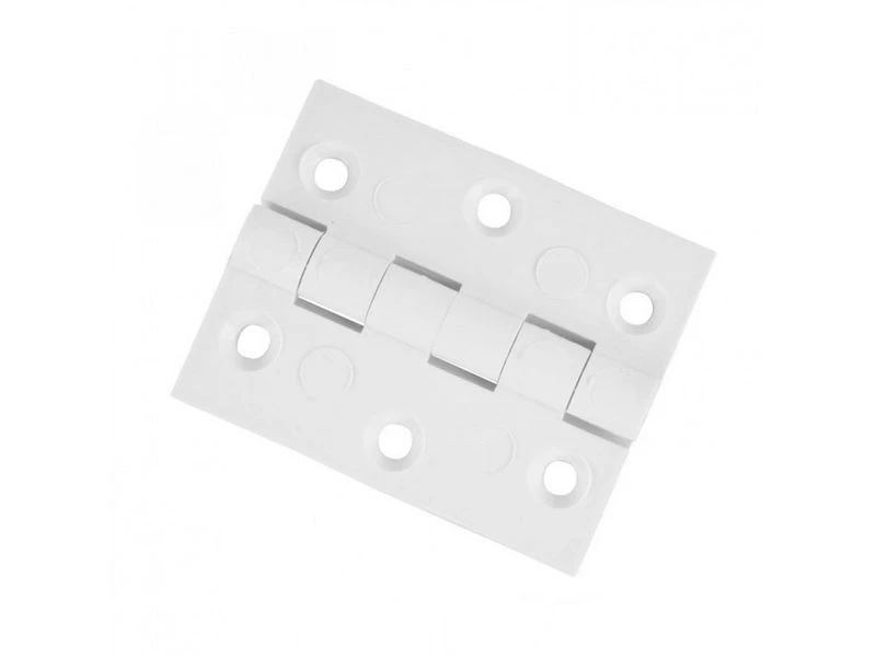 MPK Kunststof Scharnier. Wit. Afm. 50x50mm. 1 MPK Kunststof Scharnier. Wit. Afm. 50x50mm.