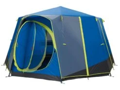 Kampeeruitrusting 27 Coleman Familie Tent Octagon Blue-lime