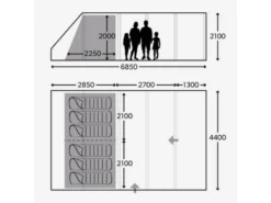 Dometic Opblaasbare Familie Tent Ftt Rarotonga 601 -Kampeeruitrusting 8 2 dometic opblaasbare familie tent ftt rarotonga 601 9120001466