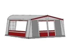 Te Velde Voortent De Vaart Lux 310 Cm. Bordeaux