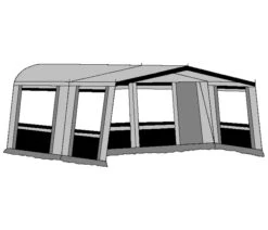 Hele Luifel Voor Voortent Aanritsbaar De Vaart Lux Serie Antraciet